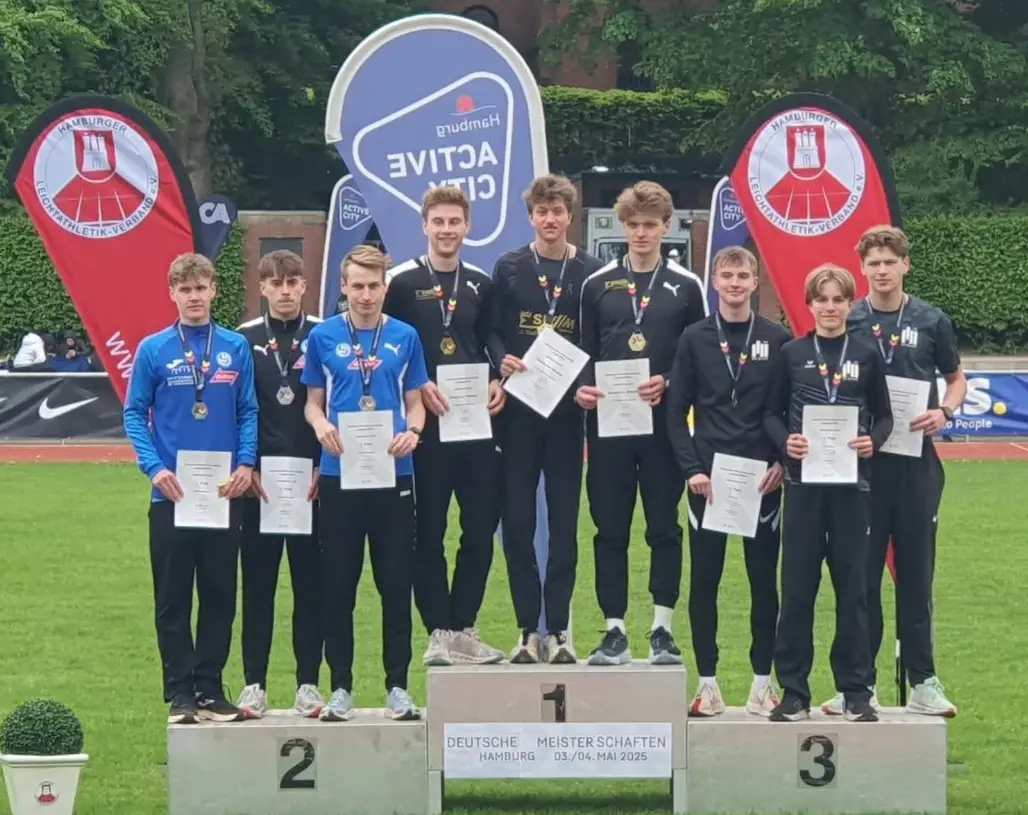 Knapper geht es nicht: Vizemeister durch die 3×1000 m Staffel